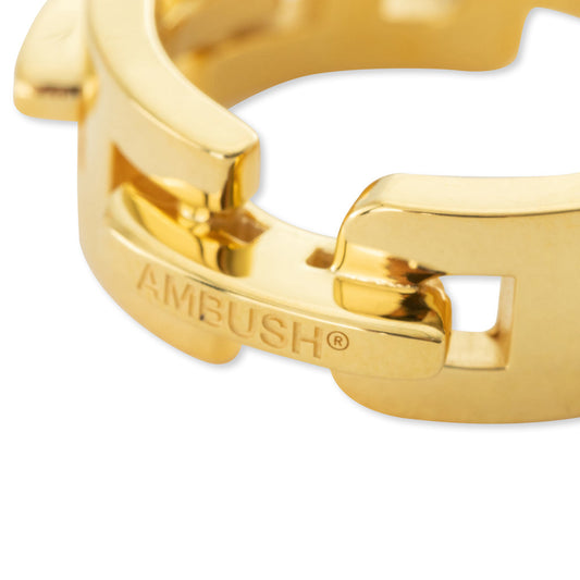 "A" Chain Ring - Gold