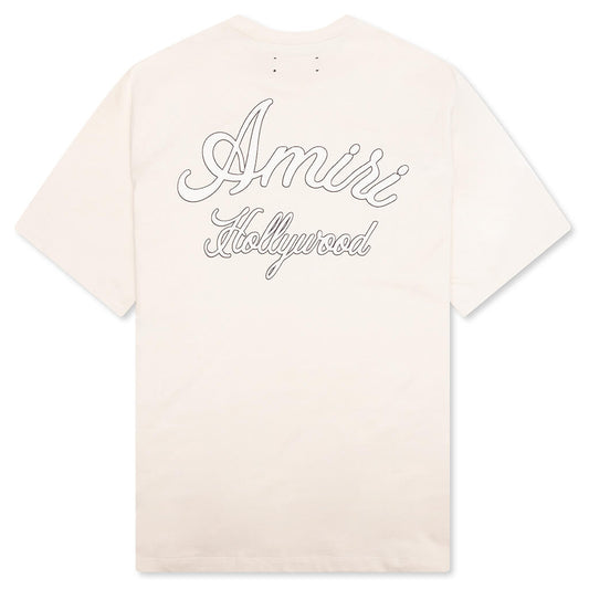 Amiri Hollywood Tee - Alabaster