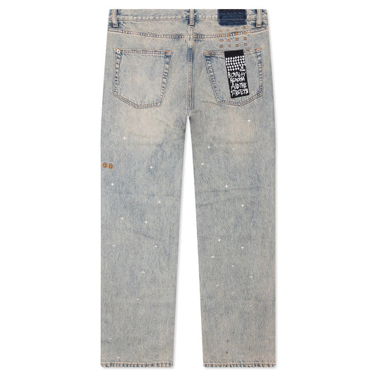 Anti K Stagelight Metalik Pants - Denim
