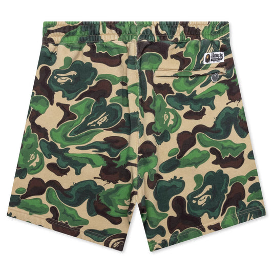 Bape Art Camo Sweat Shorts - Green