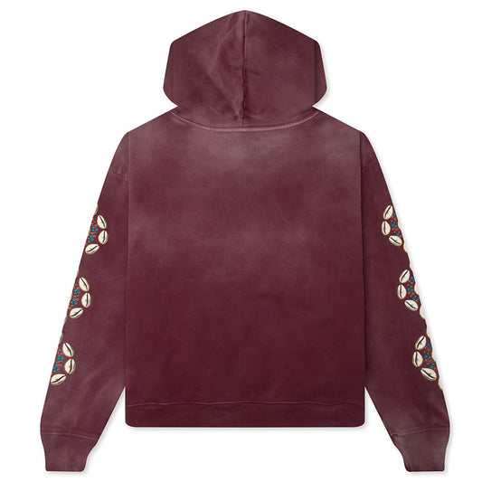 Barriers Cowrie Shell Hoodie - Maroon