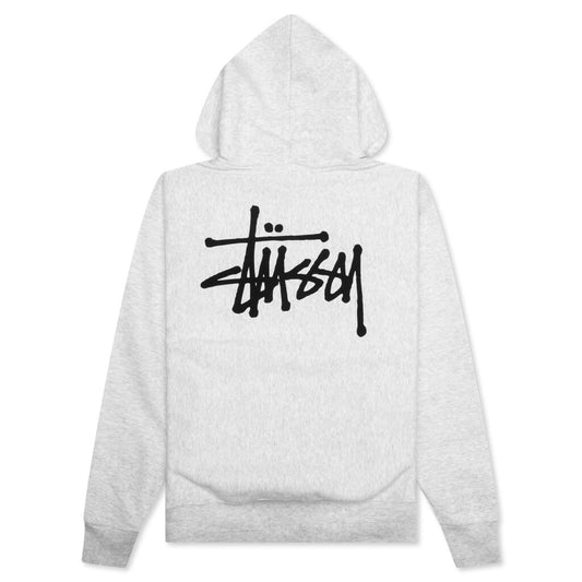 Basic Stussy Hoodie - Ash Heather