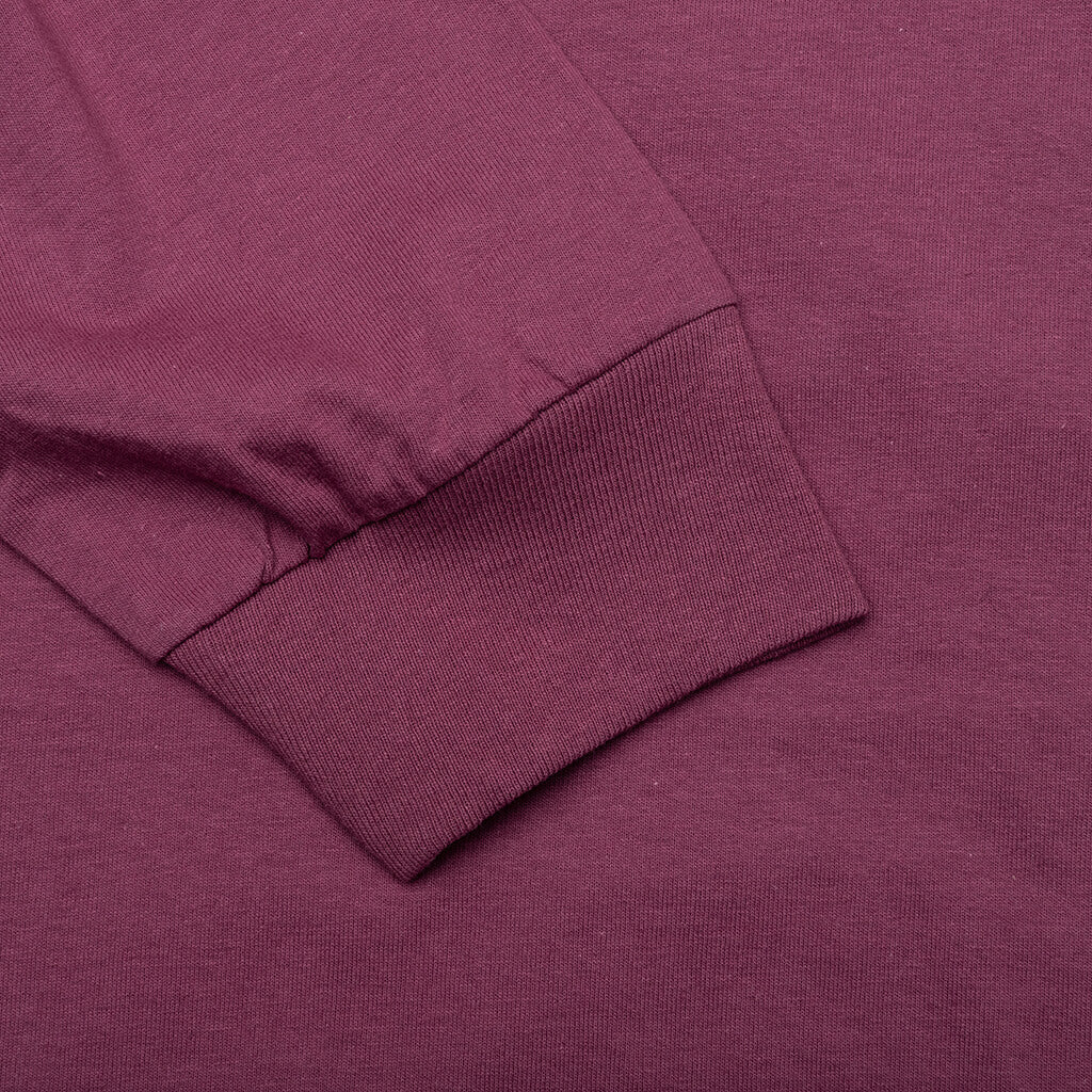 Basic Stussy L/S Tee - Berry