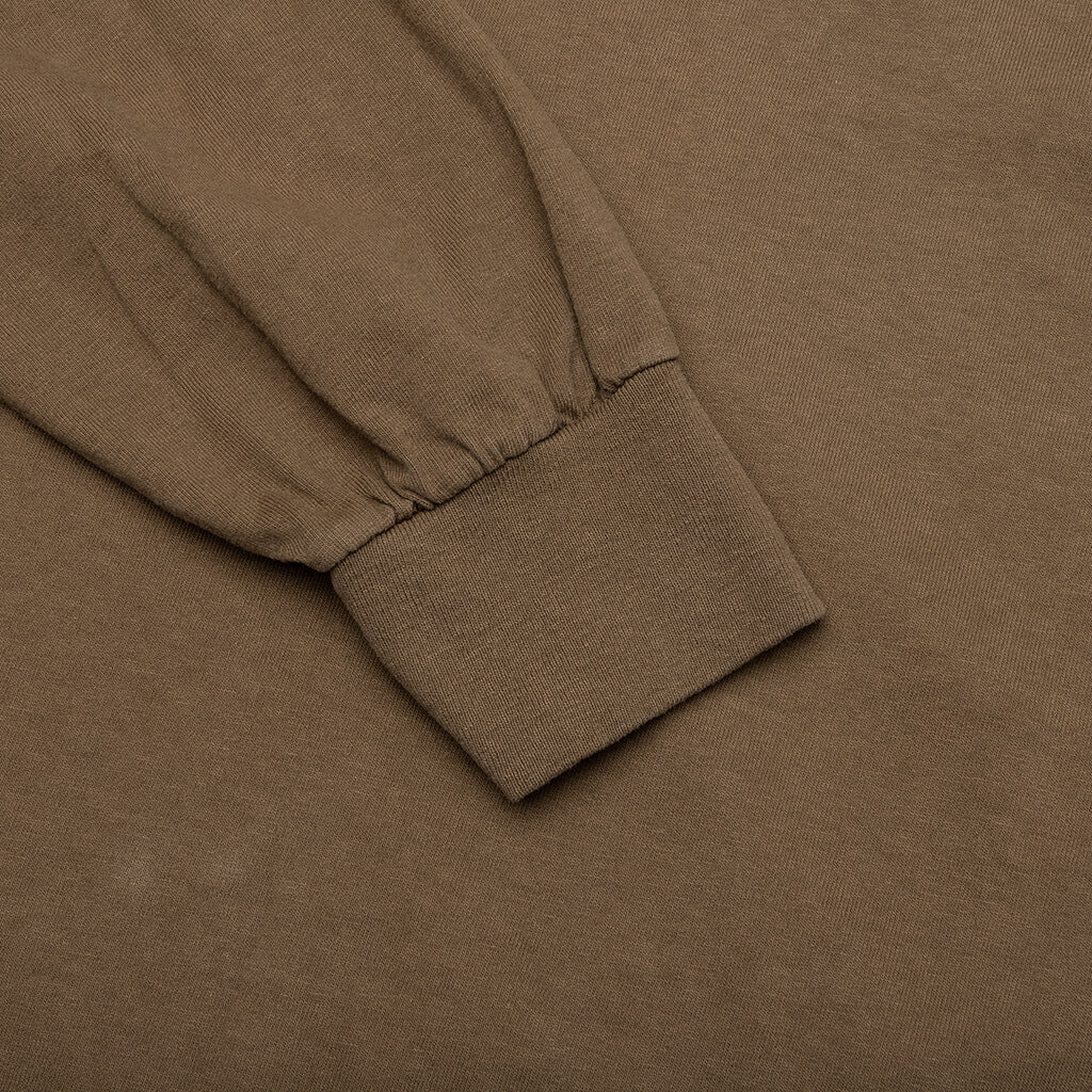 Basic Stussy Pig. Dyed L/S Tee - Brown