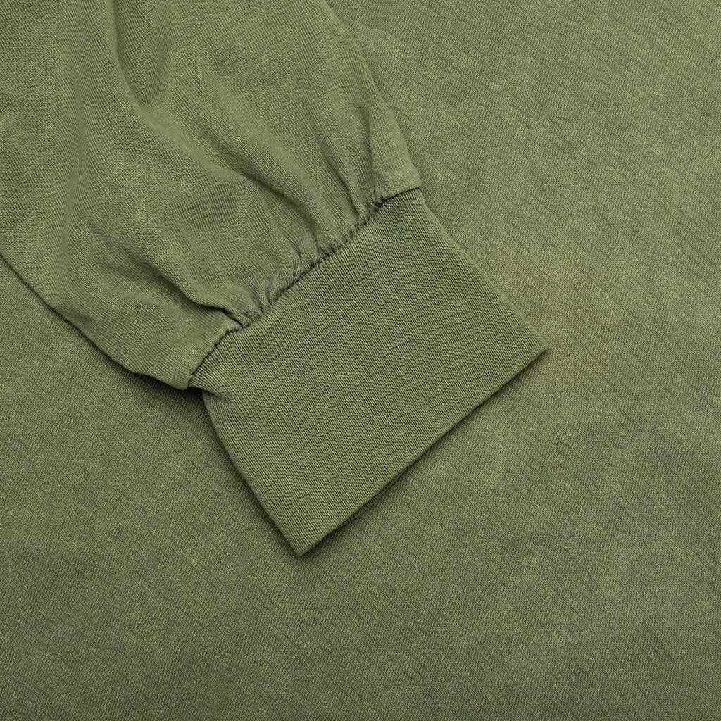 Basic Stussy Pig. Dyed L/S Tee - Olive