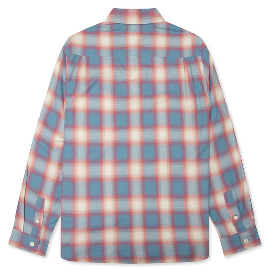 Beach Ombre Plaid Shirt - Blue