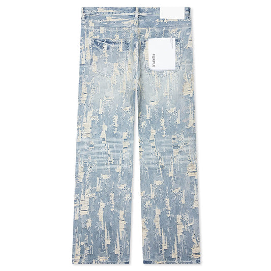 Bead Splatter Destroy - Light Indigo
