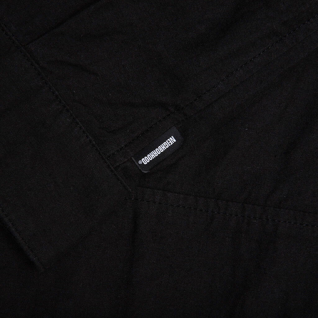Belted Officer S/S Shirt - Black
