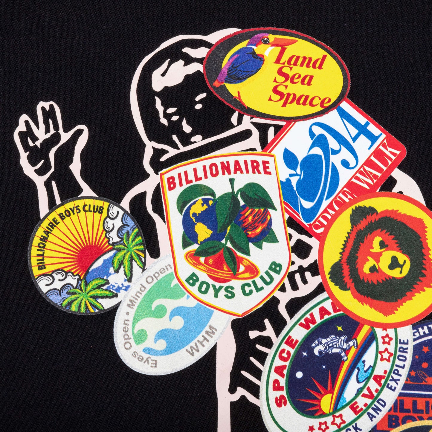 Land Sea Space S/S Tee - Black