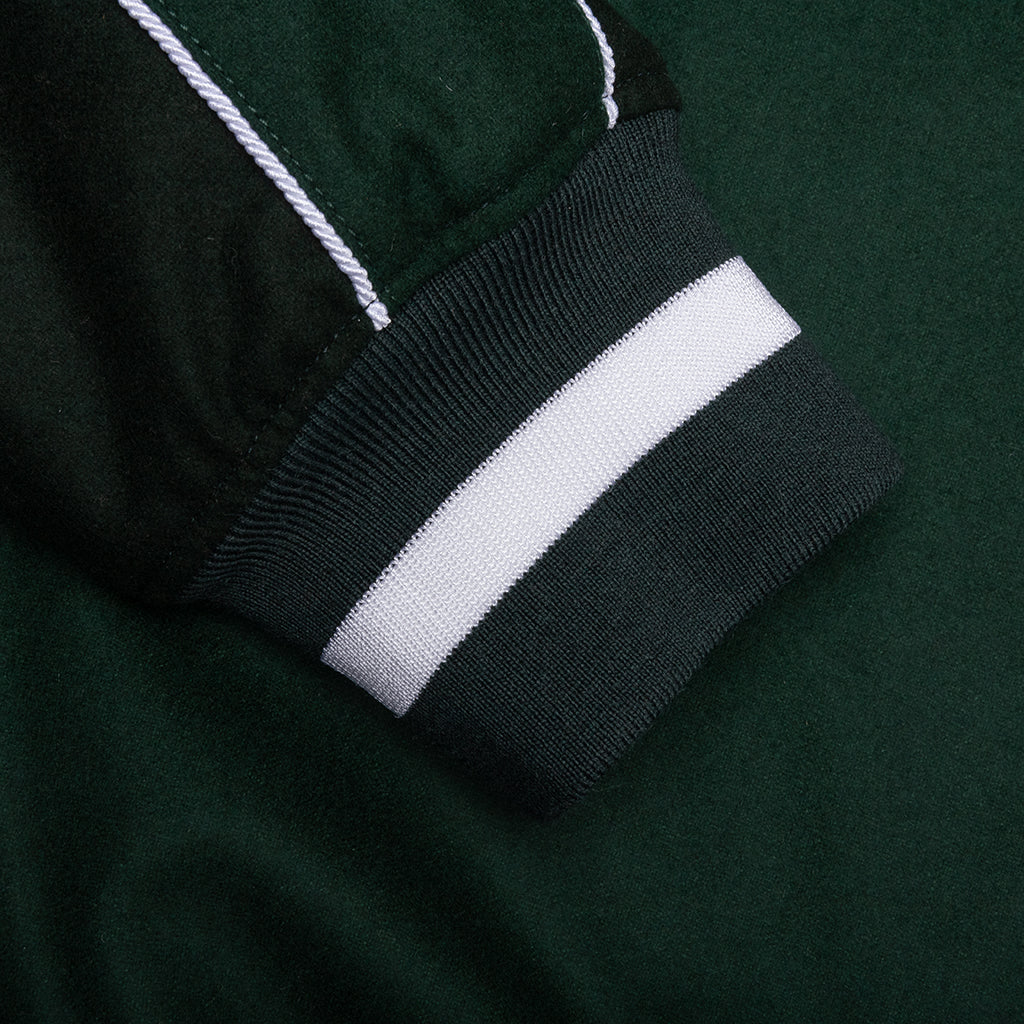 College Varsity Wool Jacket - Dark Green
