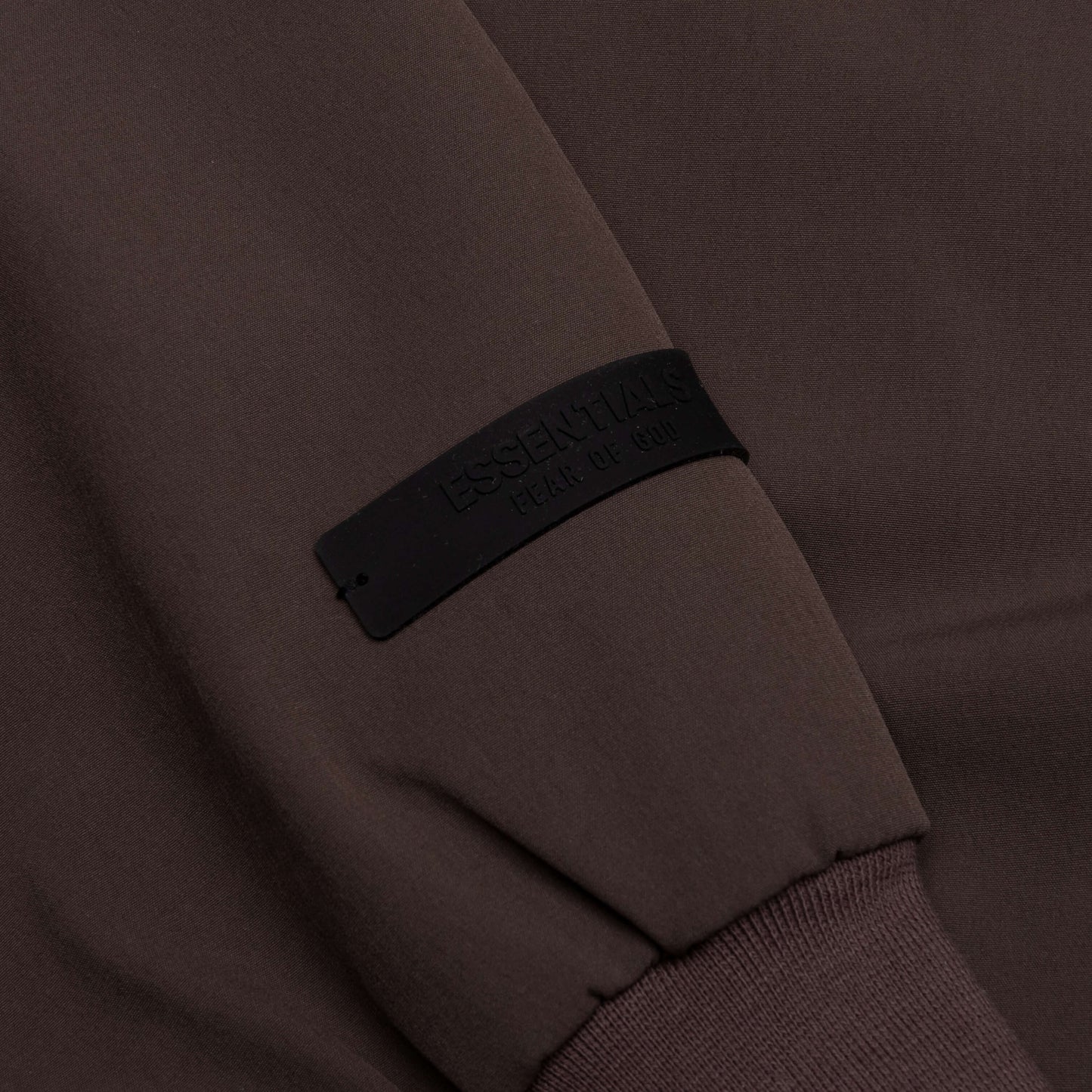 Bonded Nylon Bomber Jacket - Brown