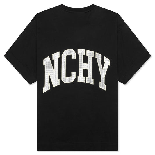 College Boxy Fit T-Shirt - Black
