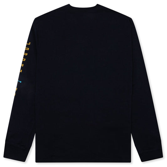 Brooklyn AJ11 Graphic L/S Tee - Black
