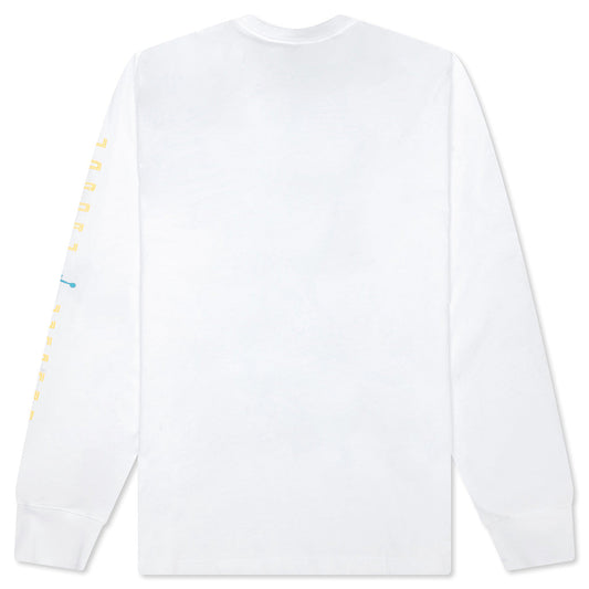 Brooklyn AJ11 Graphic L/S Tee - White