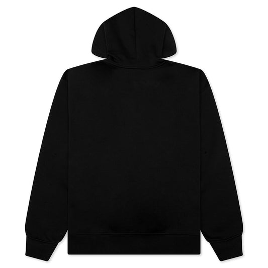 Brooklyn Fleece Pullover Hoodie - Black/White