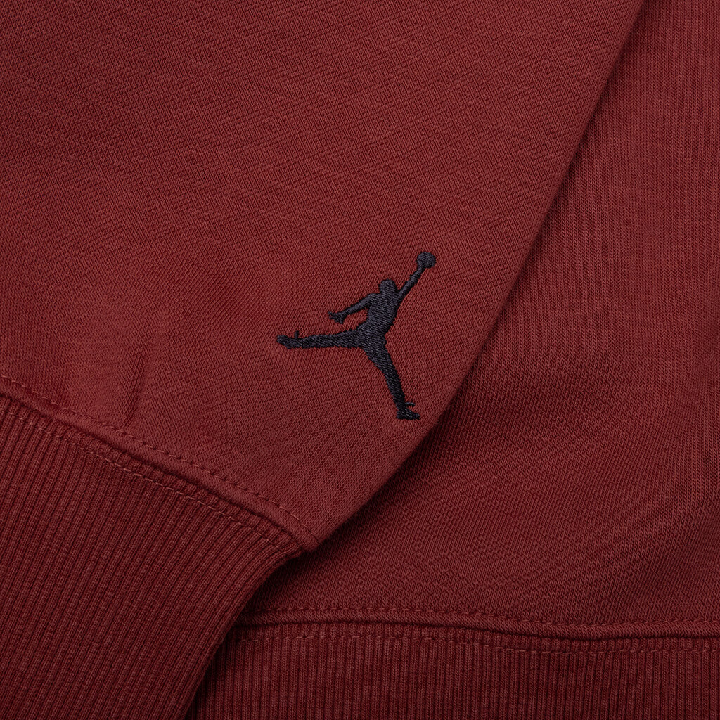 Brooklyn Fleece Holiday Crewneck - Redstone/Black