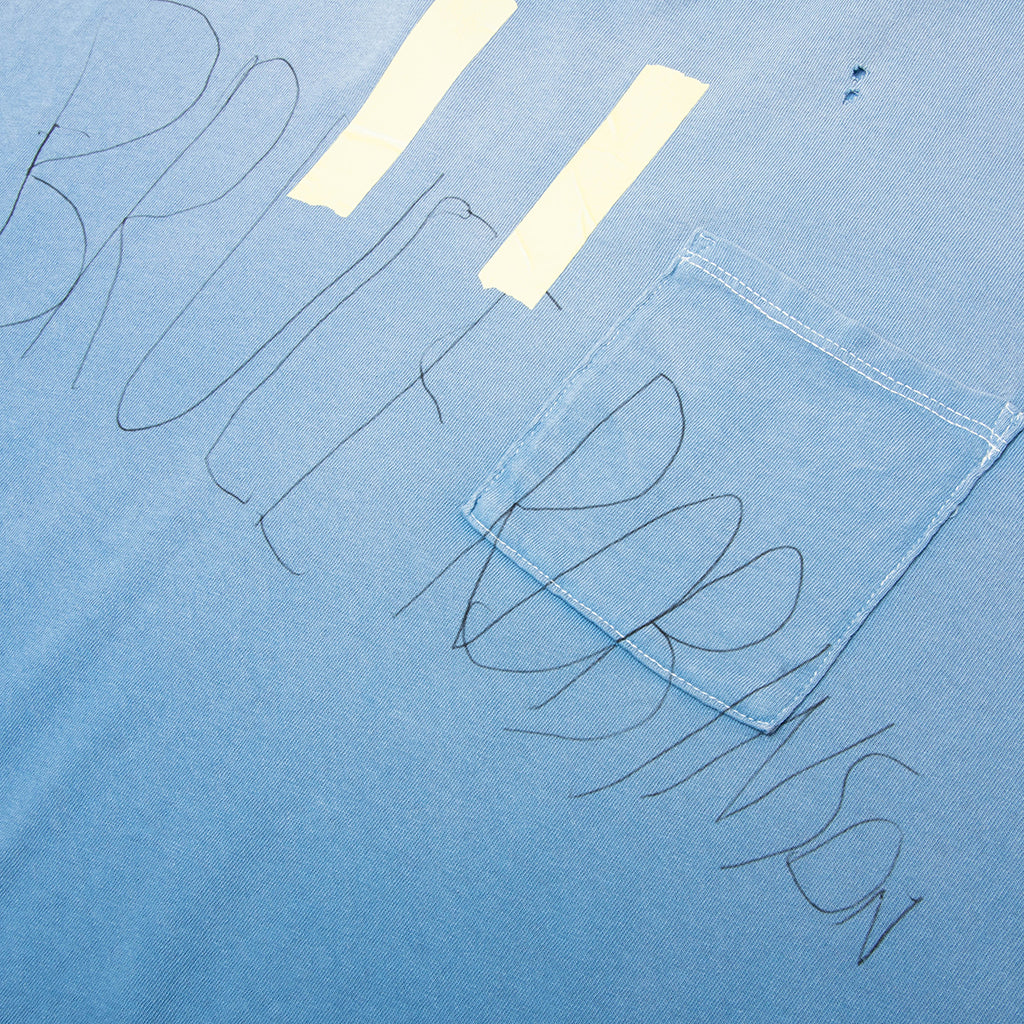 Bruce Pocket Tee - Light Blue