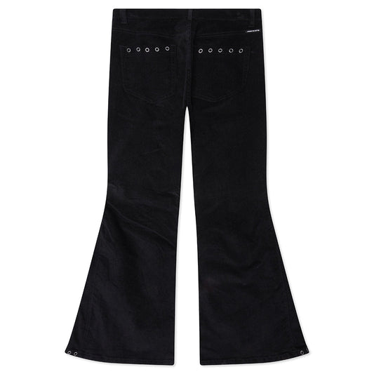 Brushed Bell Bottom Pant - Black