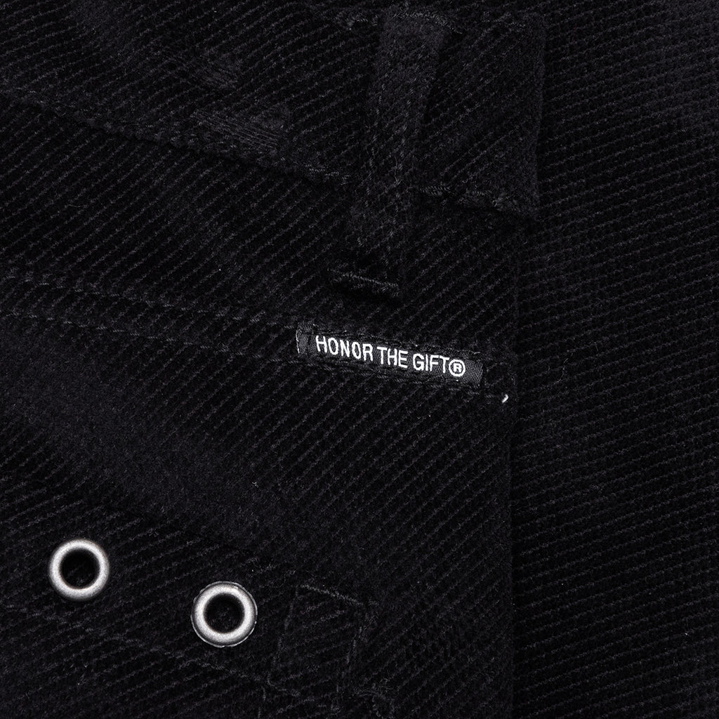 Brushed Bell Bottom Pant - Black