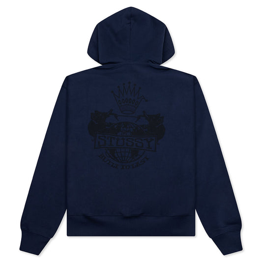 Built To Last Zip Hoodie - Navy