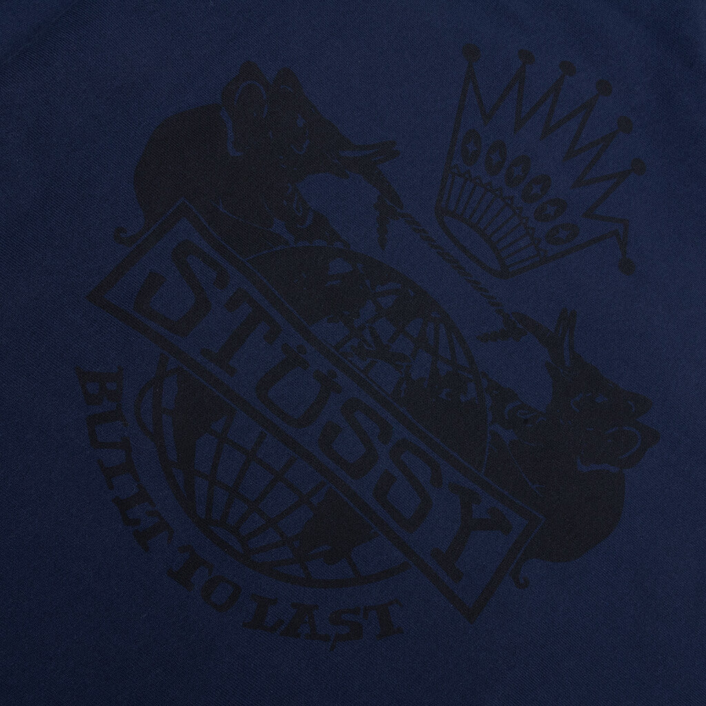 Built To Last Zip Hoodie - Navy