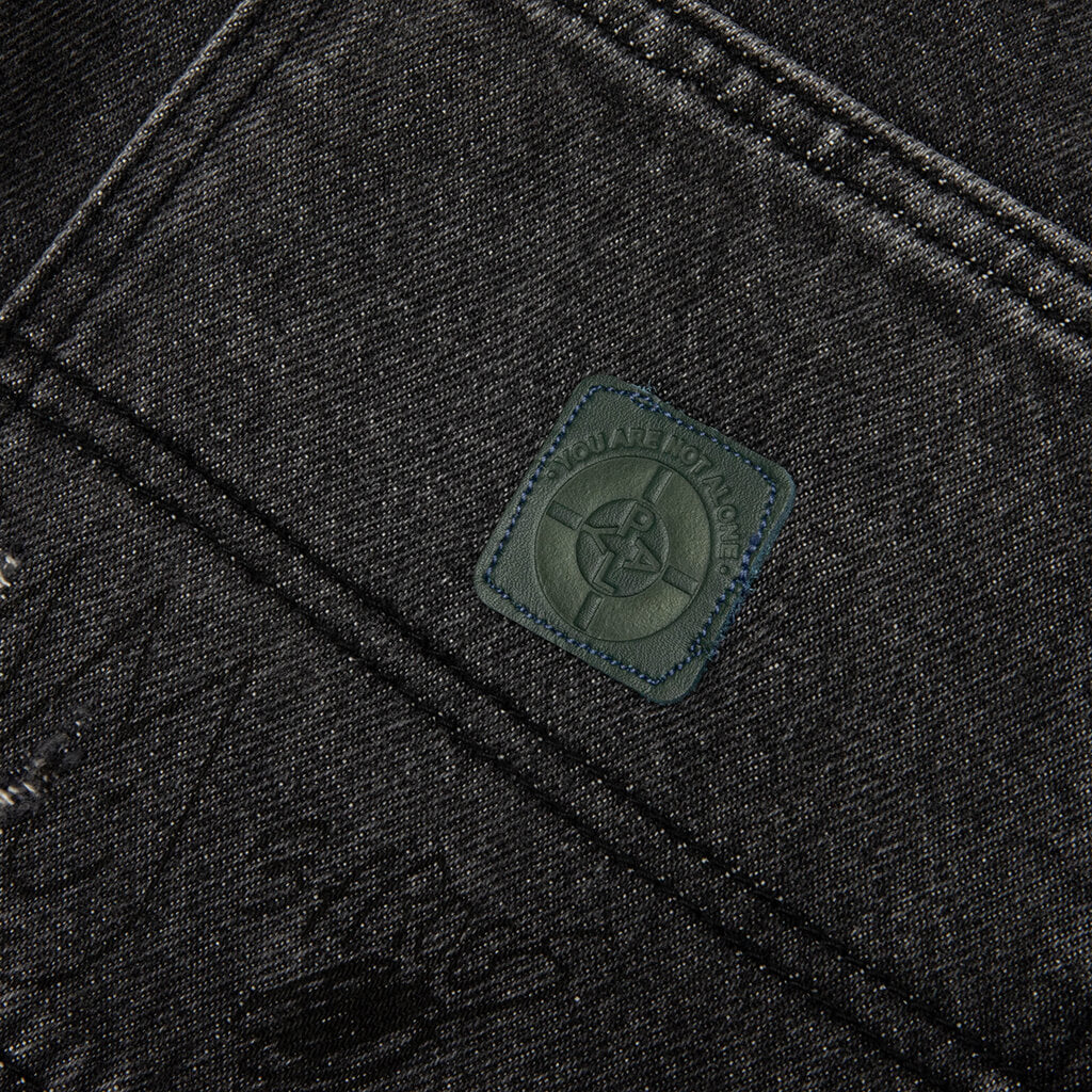 Busted Double Knee Jean - Black