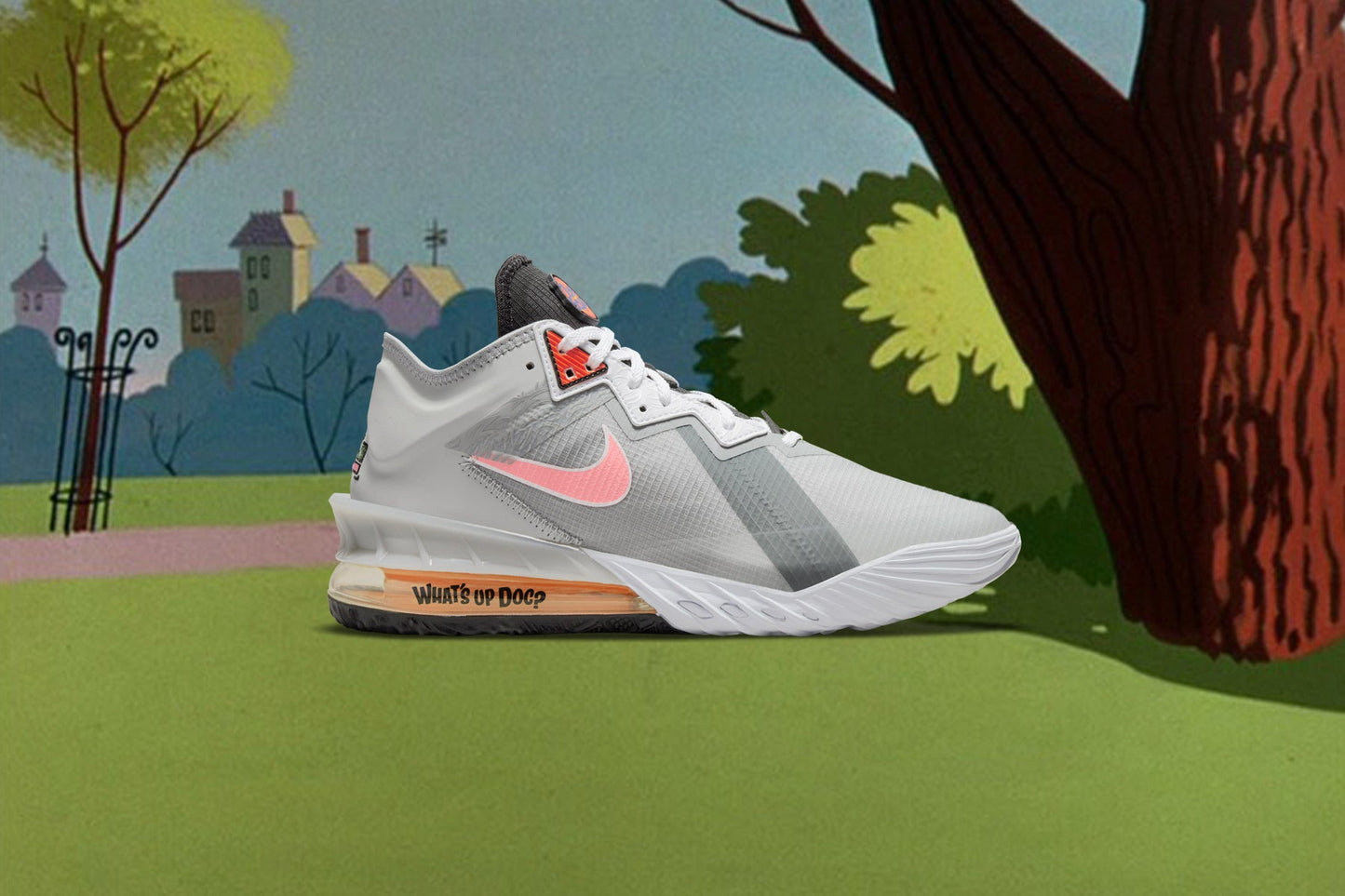 Lebron XVIII Low - Light Smoke Grey/Sunset Pulse