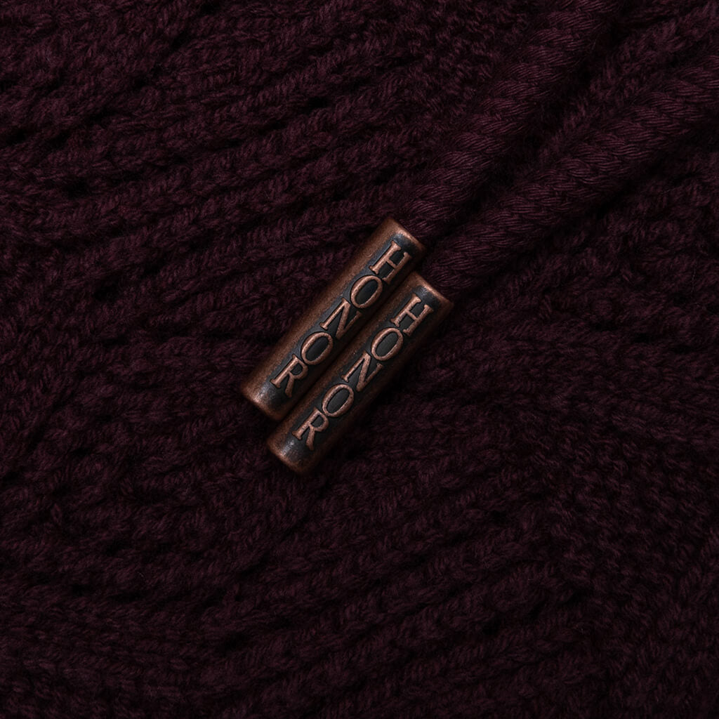 Cable Knit Pant - Berry