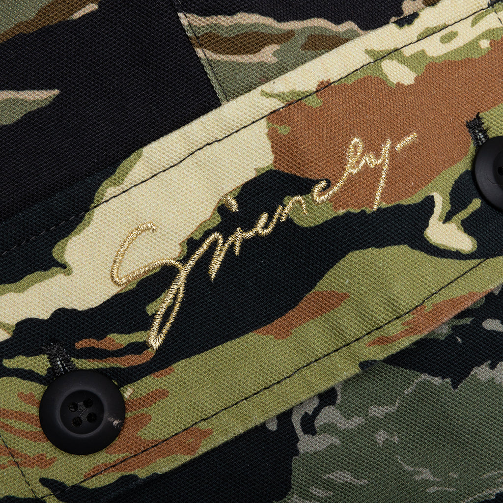 Camo Print Cargo Pants - Multicolored