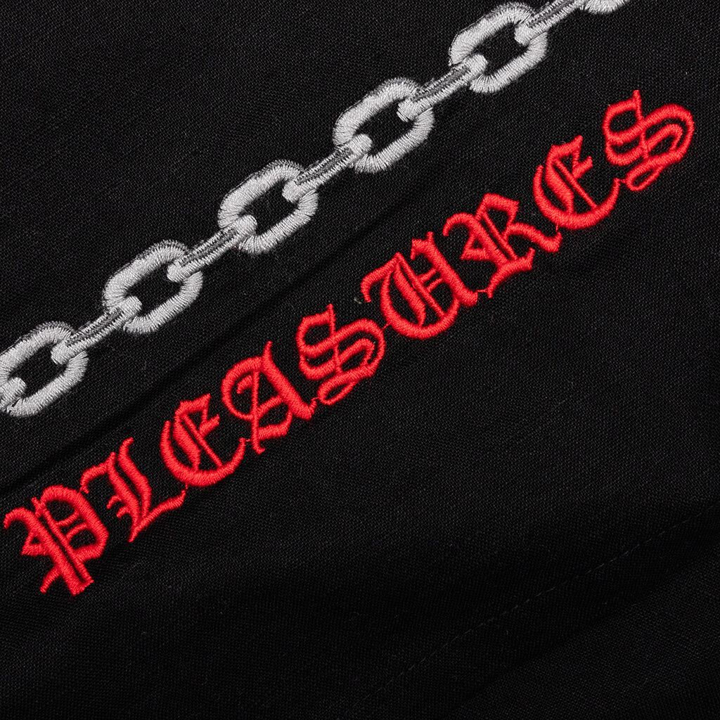 Chain Button Up Shirt - Black