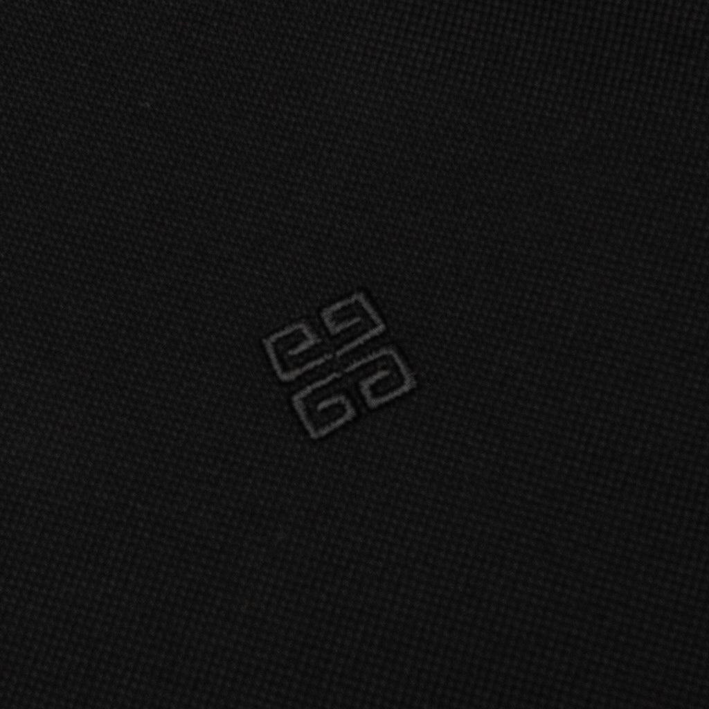 Polo in Cotton With 4G Detail - Black