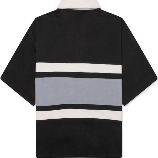 Collegiate S/S Polo Shirt - Off Black