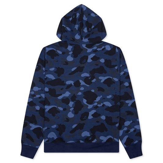 Color Camo Pullover Hoodie - Navy