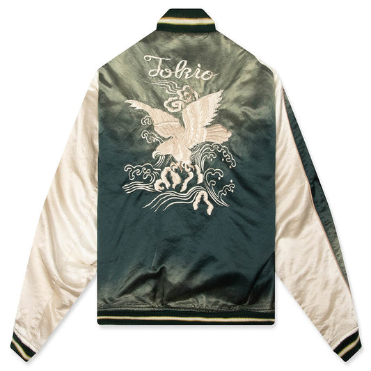 Front Back Combined Flight Jacket - Black