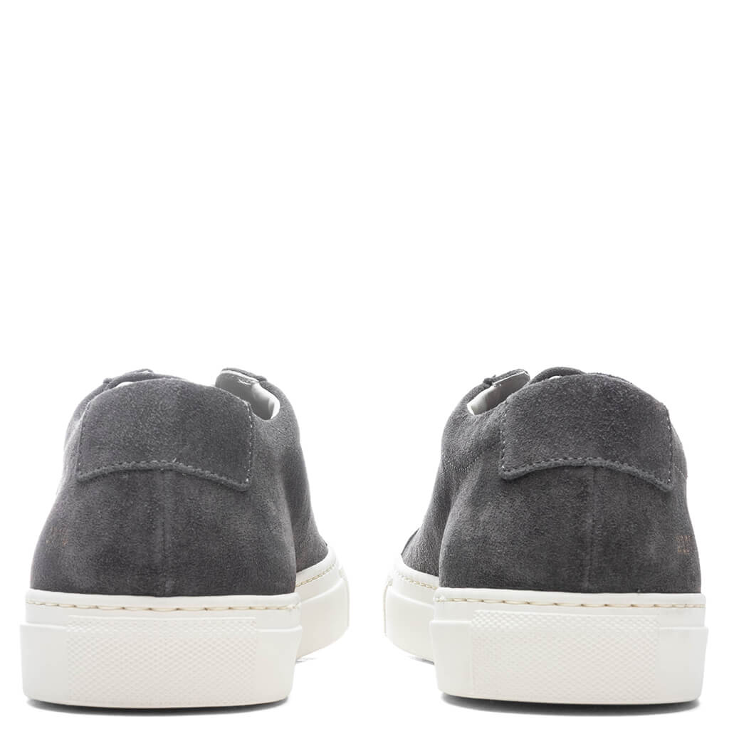 Achilles Low in Suede - Washed Black