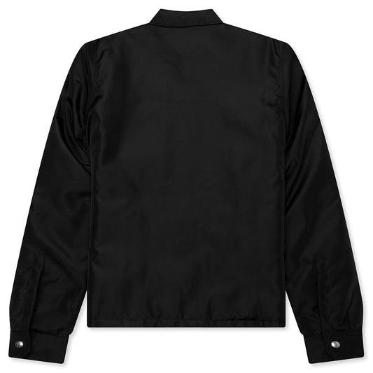 Concealed Zipfront Padded Jacket - Black