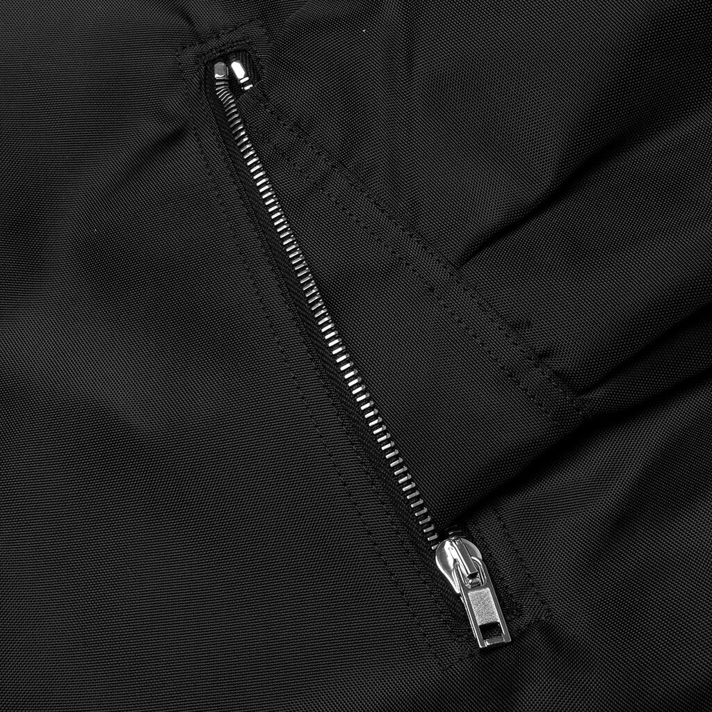Concealed Zipfront Padded Jacket - Black