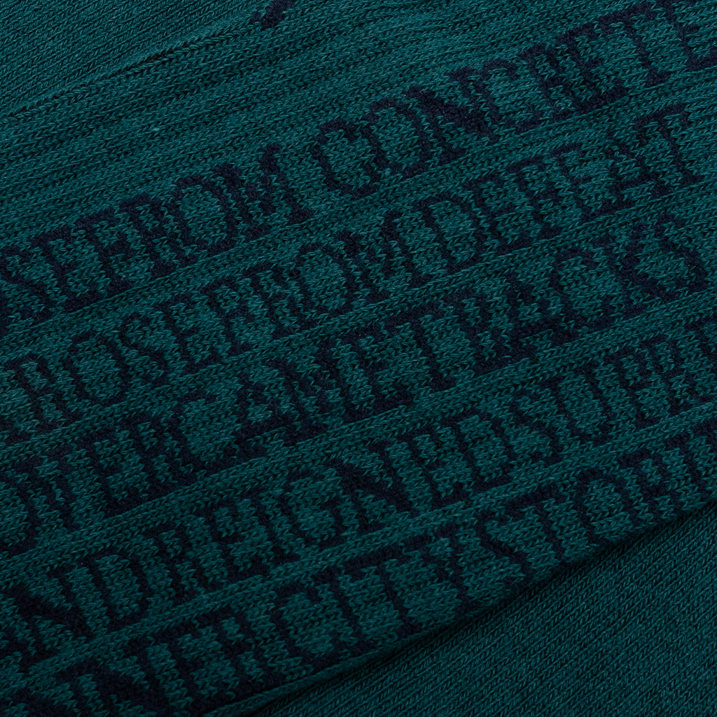 Concrete Rose Ribbed Sock - Green