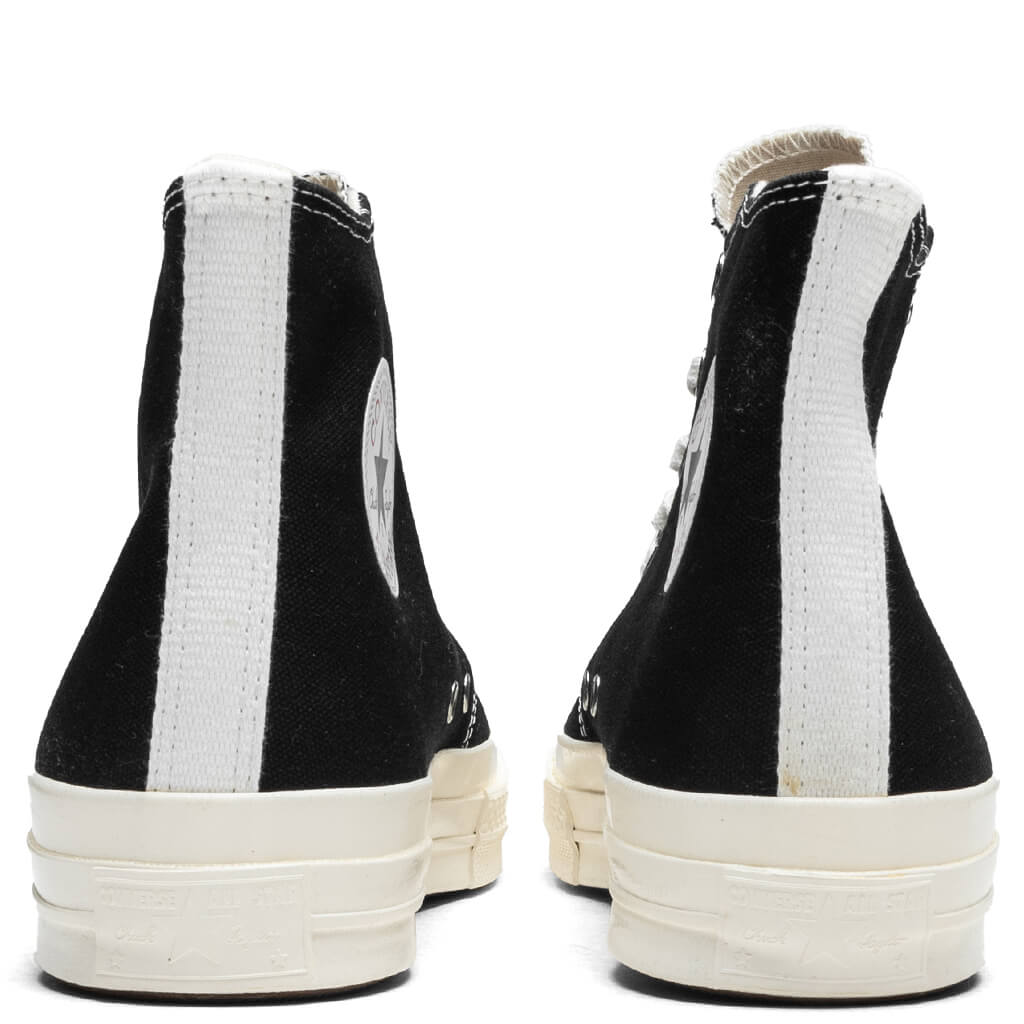 Converse x Comme Des Garcons PLAY All Star Chuck '70 Hi Small Red Heart - Black