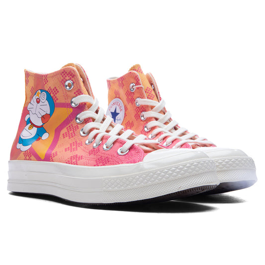 Converse x Doraemon Chuck 70 Hi - Hawaiian Ocean/Flamingo/Habanero Gold