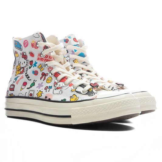 Converse x Hello Kitty Chuck 70 Hi - White/Pink/Green