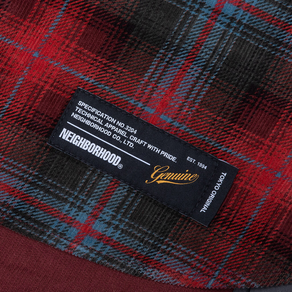 Corduroy Check Shirt L/S - Red