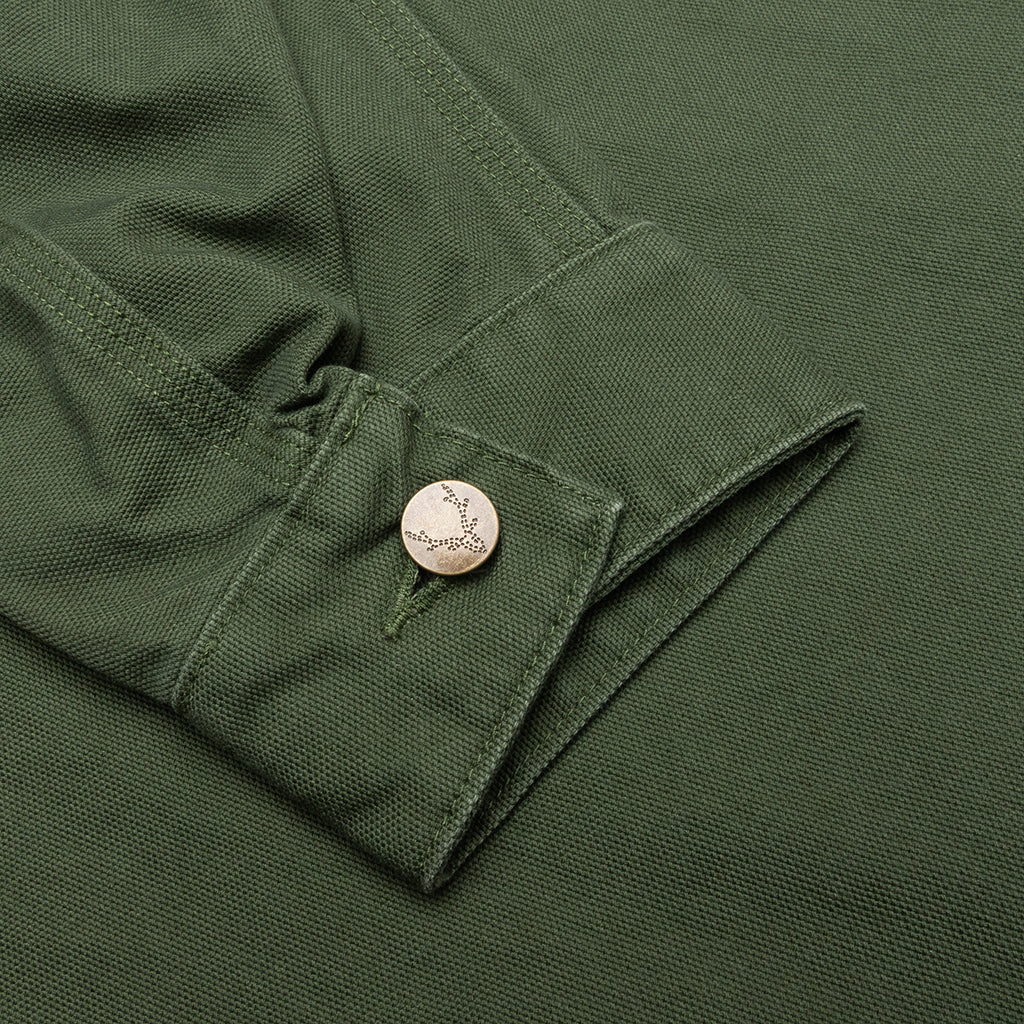 Cotton Canvas Coverall - Moss Green