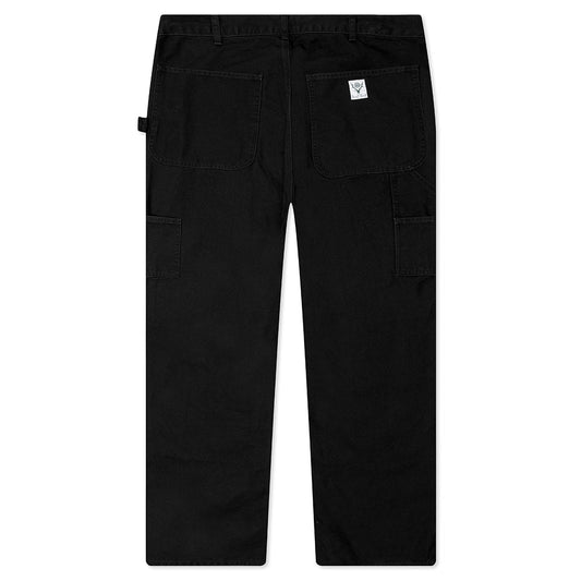 Cotton Canvas Painter Pant - Black