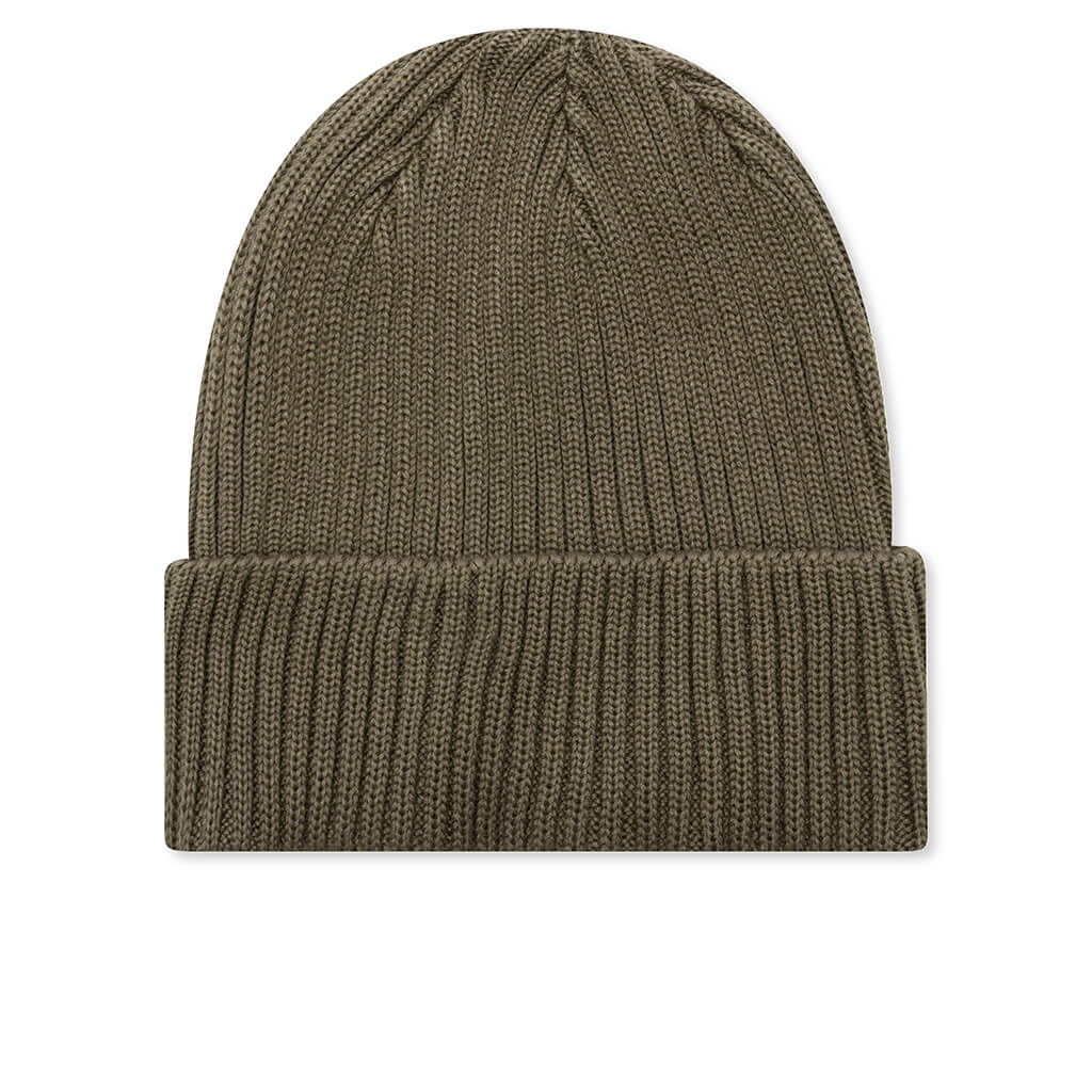 Cotton Rib Beanie - Olive Drab