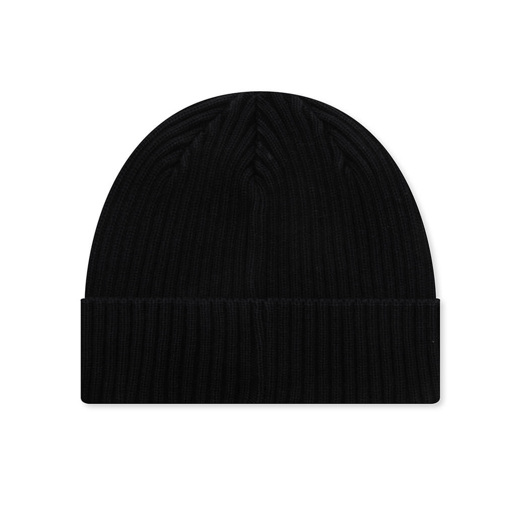 Cotton Rib Beanie - Black