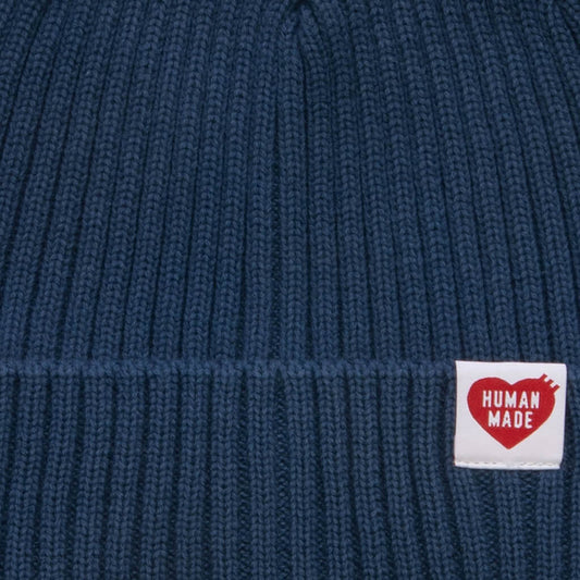 Cotton Rib Beanie - Navy