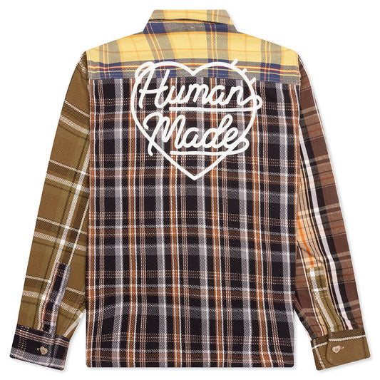 Crazy Check L/S Shirt - Yellow