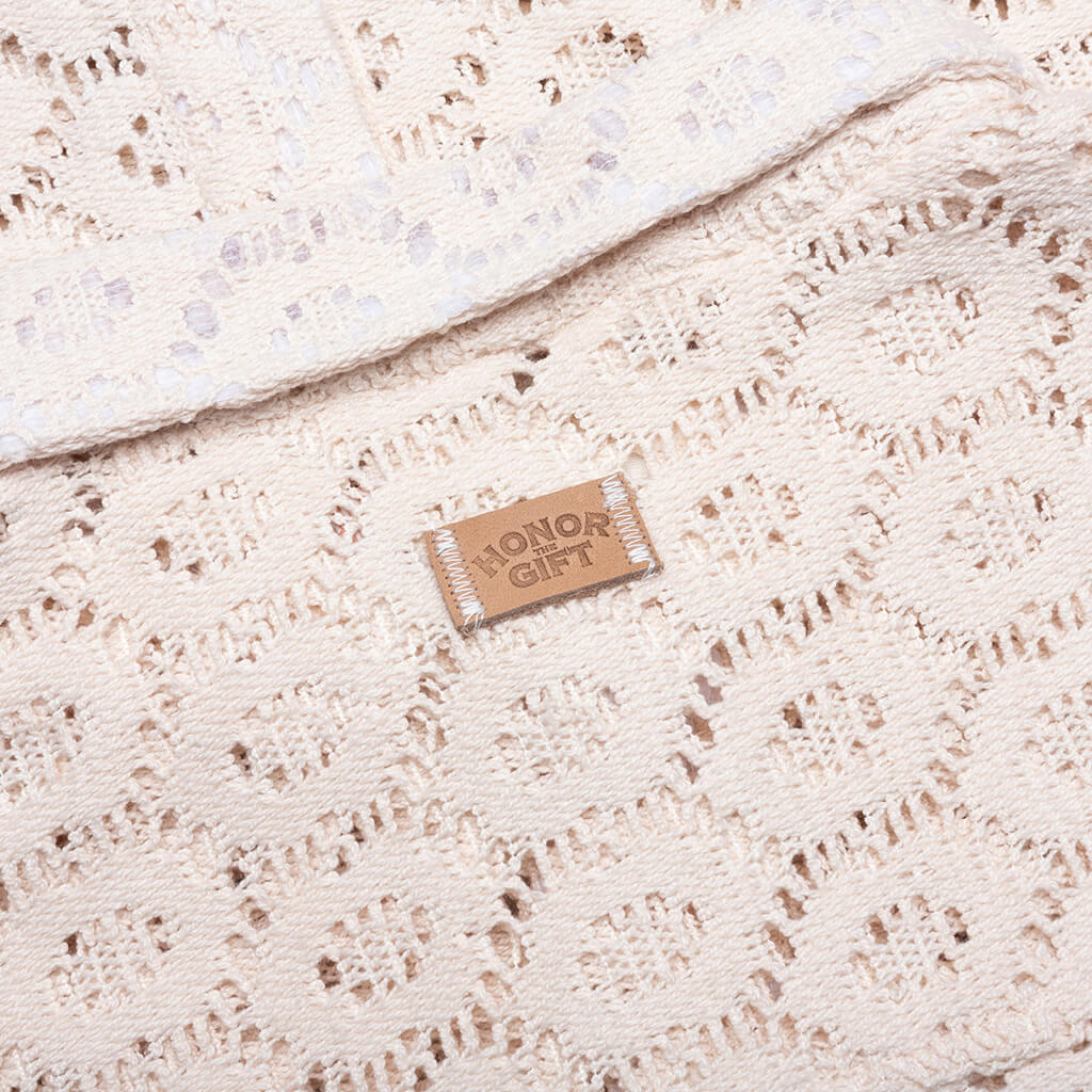 Crochet Button Up - Bone