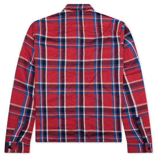 Cropped Outershirt - Red Plaid